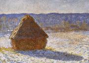 Claude Monet, Haystack in the Snwo,Morning